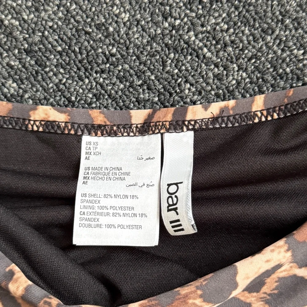 Natural Beach Cheetah Swimsuit Bottoms New Women’s Size XS Bar lll